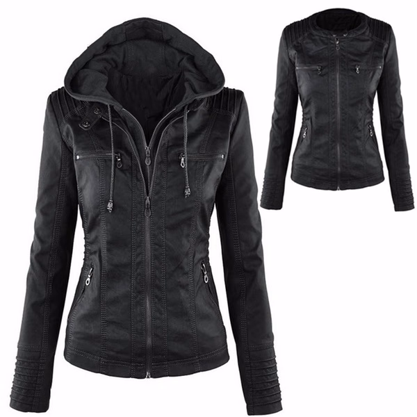Biker Women’s Leather Jackets, manufactured by Alayki International, custom leather jacket