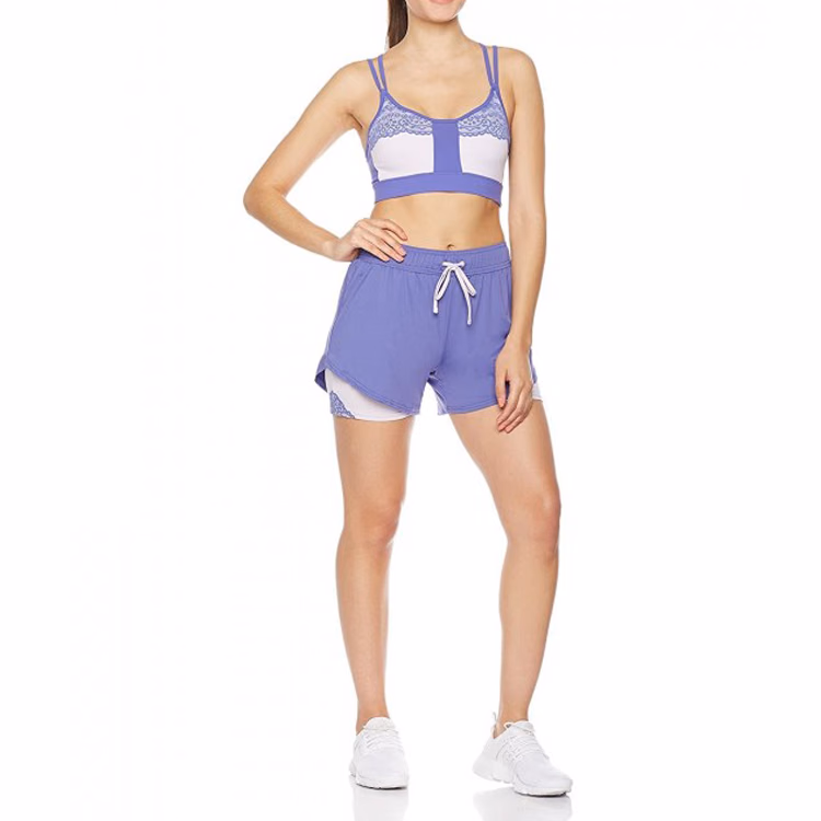 Black 2-in-1 Women’s Shorts, manufactured by Alayki International, custom activewear