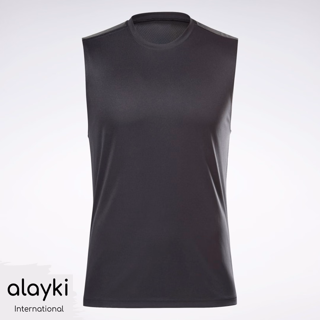 Black Athletic Women’s Tank Tops, manufactured by Alayki International, custom activewear