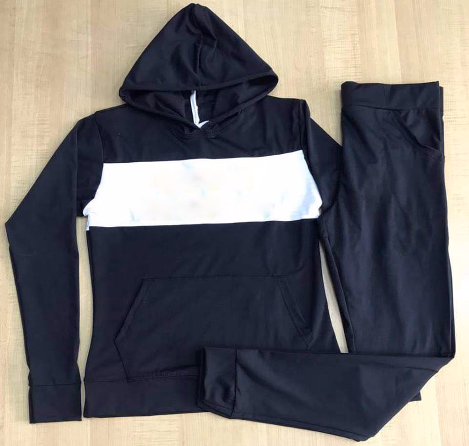 Black Cropped Hoodies, manufactured by Alayki International, custom activewear