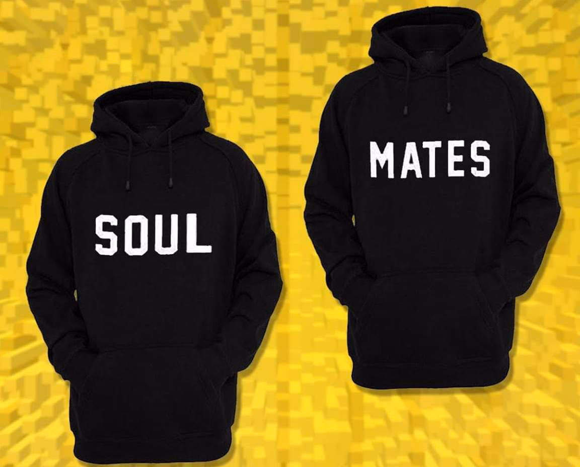 Black Drop-Shoulder Hoodies, manufactured by Alayki International, custom activewear