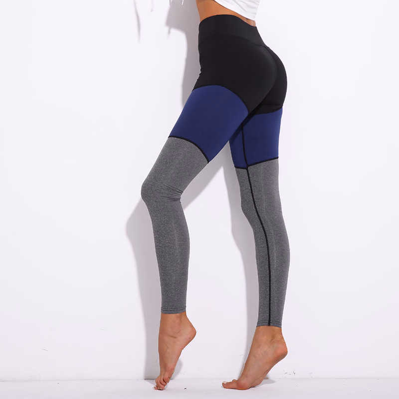 Black Mesh Panel Women’s Leggings, manufactured by Alayki International, custom activewear