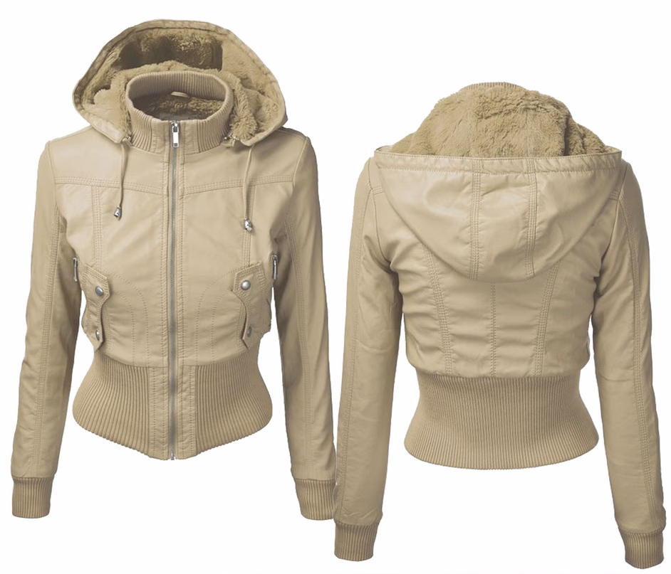 Brown Padded Women’s Leather Jackets, manufactured by Alayki International, custom leather jacket