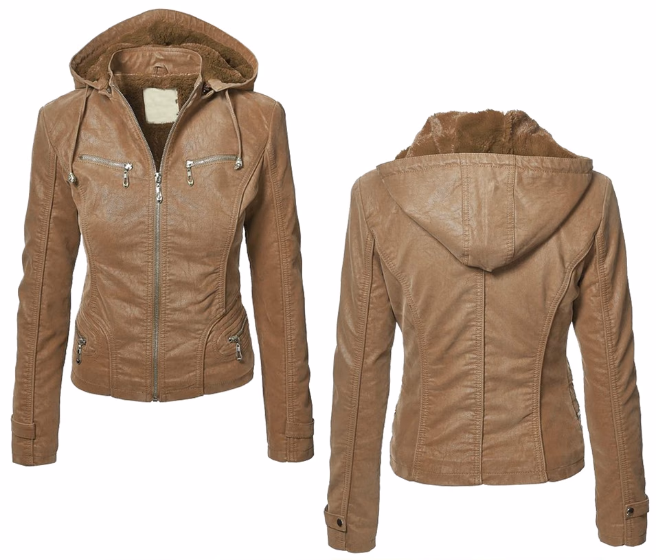 Brown Studded Women’s Leather Jackets, manufactured by Alayki International, custom leather jacket