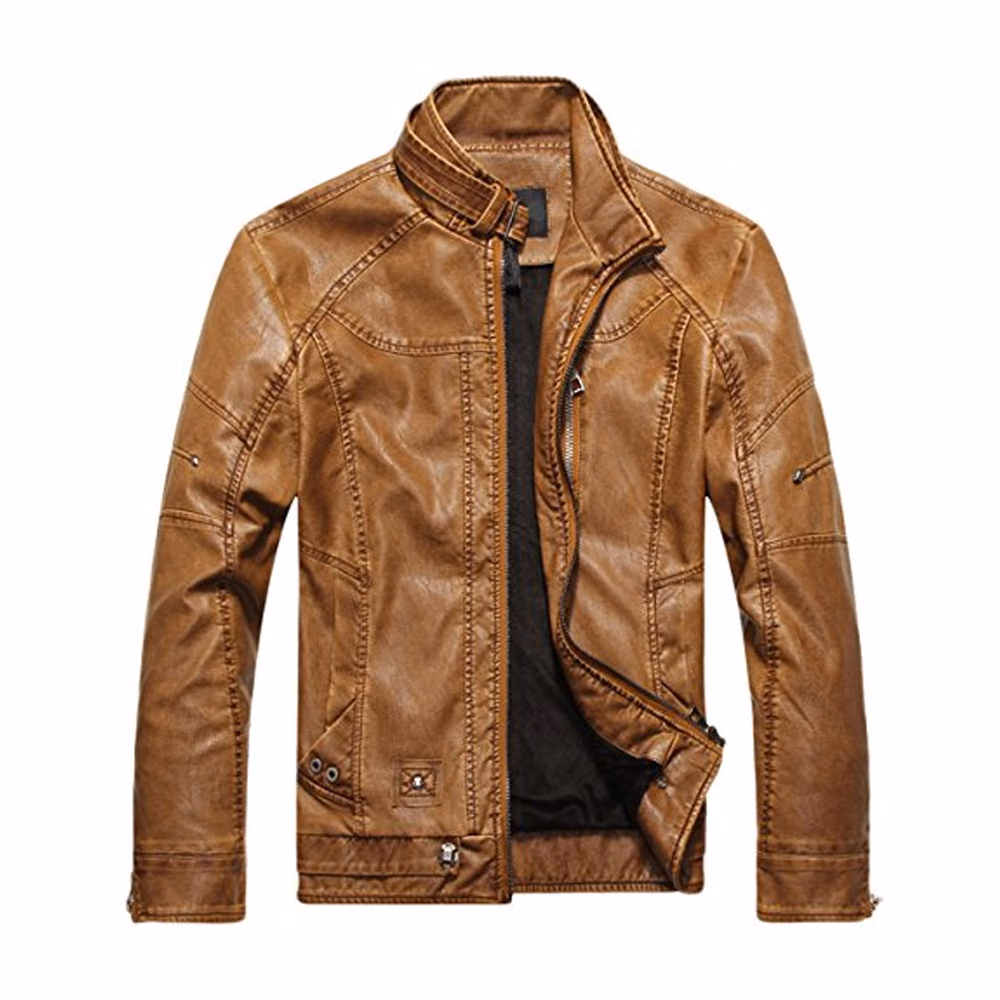 Brown Trucker Men’s Leather Jackets, manufactured by Alayki International, custom leather jacket