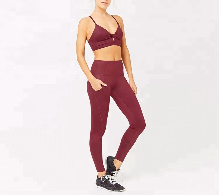 Brown Women’s Leggings, manufactured by Alayki International, custom activewear
