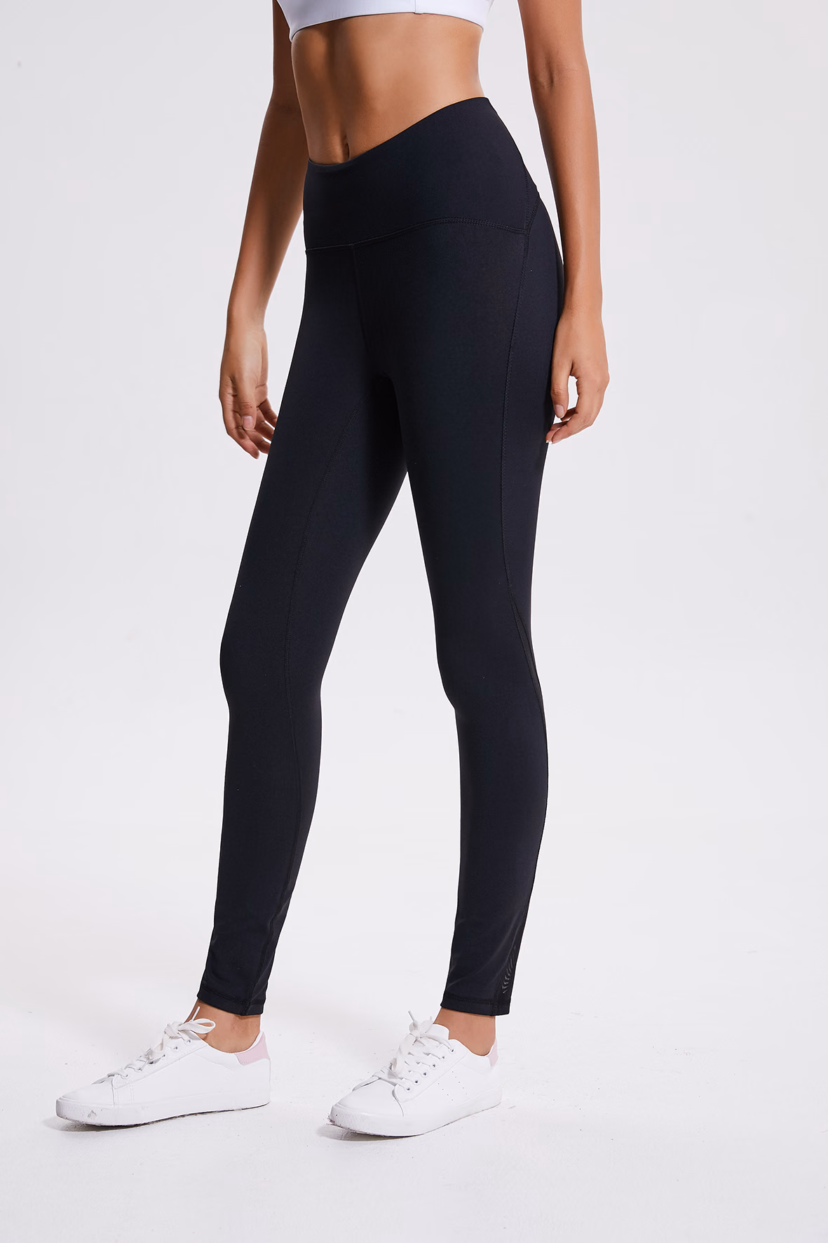 Charcoal Capri Women’s Leggings, manufactured by Alayki International, custom activewear