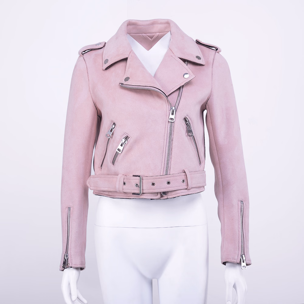 Cognac Cropped Women’s Leather Jackets, manufactured by Alayki International, custom leather jacket