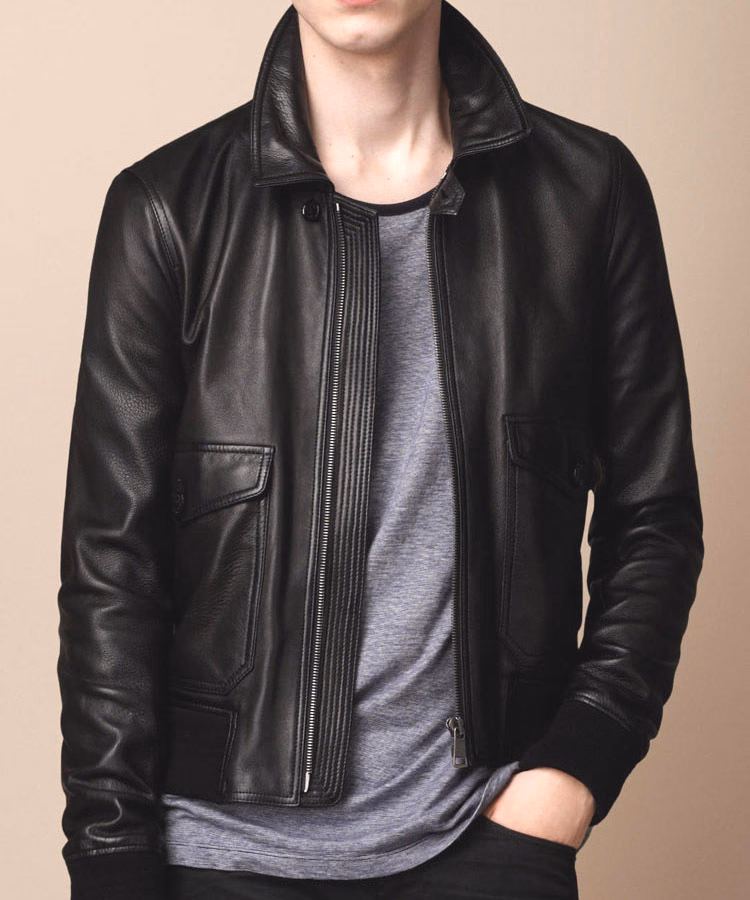 Cognac Padded Men’s Leather Jackets, manufactured by Alayki International, custom leather jacket