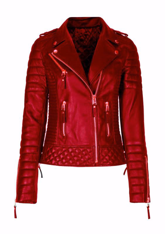 Collarless Women’s Leather Jackets, manufactured by Alayki International, custom leather jacket