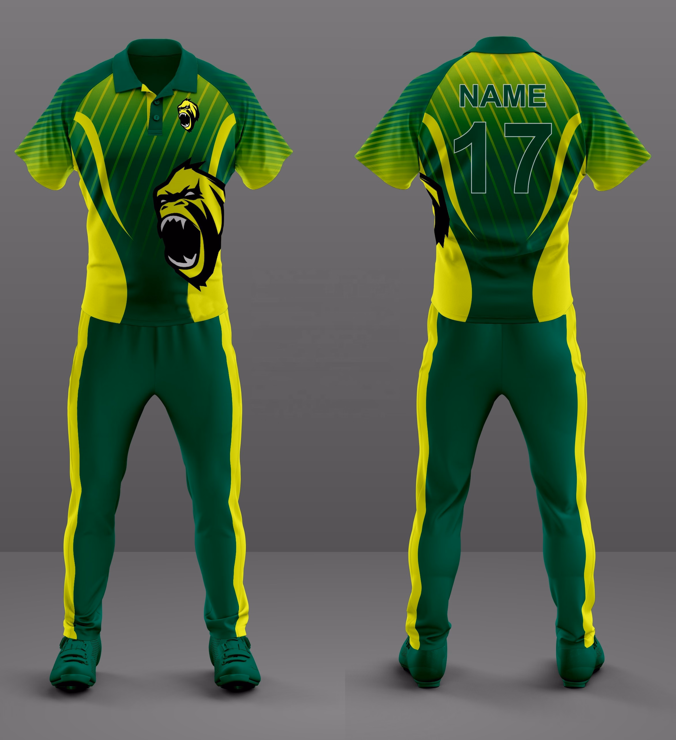 Cricket Team Uniforms, manufactured by Alayki International, custom cricket apparel