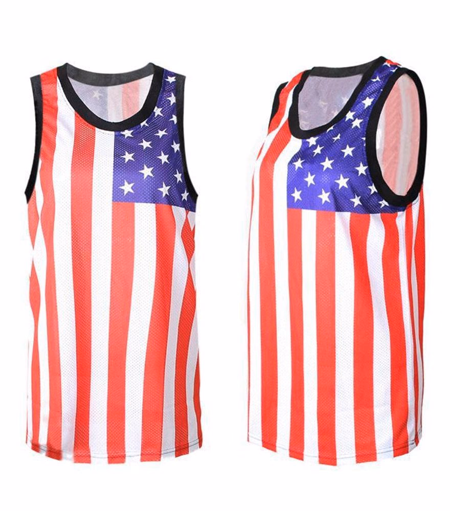 Custom Men’s Sleeveless Shirts, manufactured by Alayki International, custom activewear