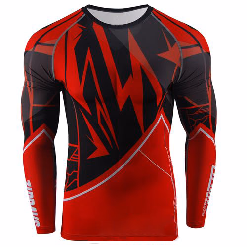 DTF Printed Rashguards, manufactured by Alayki International, custom activewear