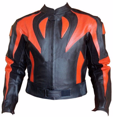 Fluro Orange Retro Motorcycle Jackets, manufactured by Alayki International, custom motorcycle jacket
