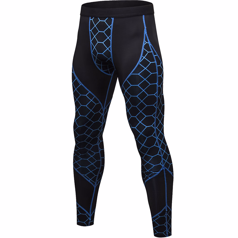 Gold Men’s Leggings, manufactured by Alayki International, custom activewear
