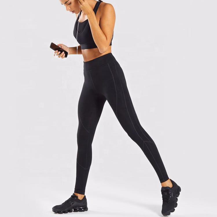 Gold Women’s Leggings, manufactured by Alayki International, custom activewear