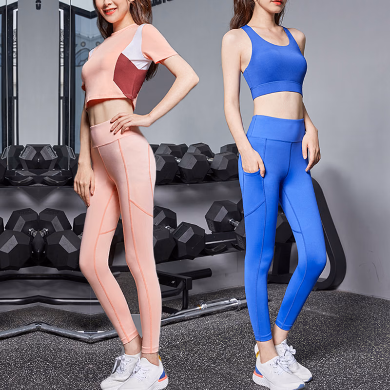 Grey 7/8 Length Women’s Leggings, manufactured by Alayki International, custom activewear
