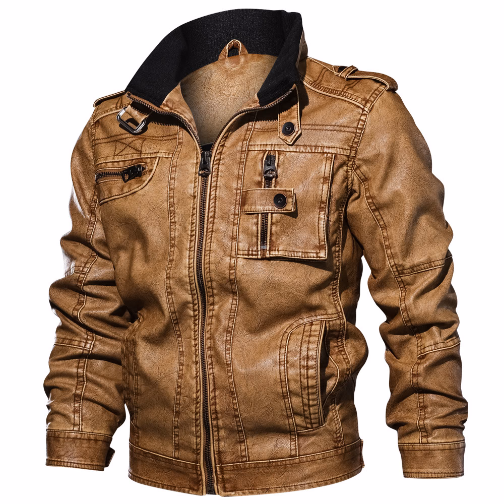 Grey Men’s Leather Jackets, manufactured by Alayki International, custom leather jacket