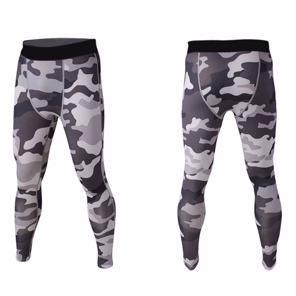 Grey Men’s Leggings, manufactured by Alayki International, custom activewear