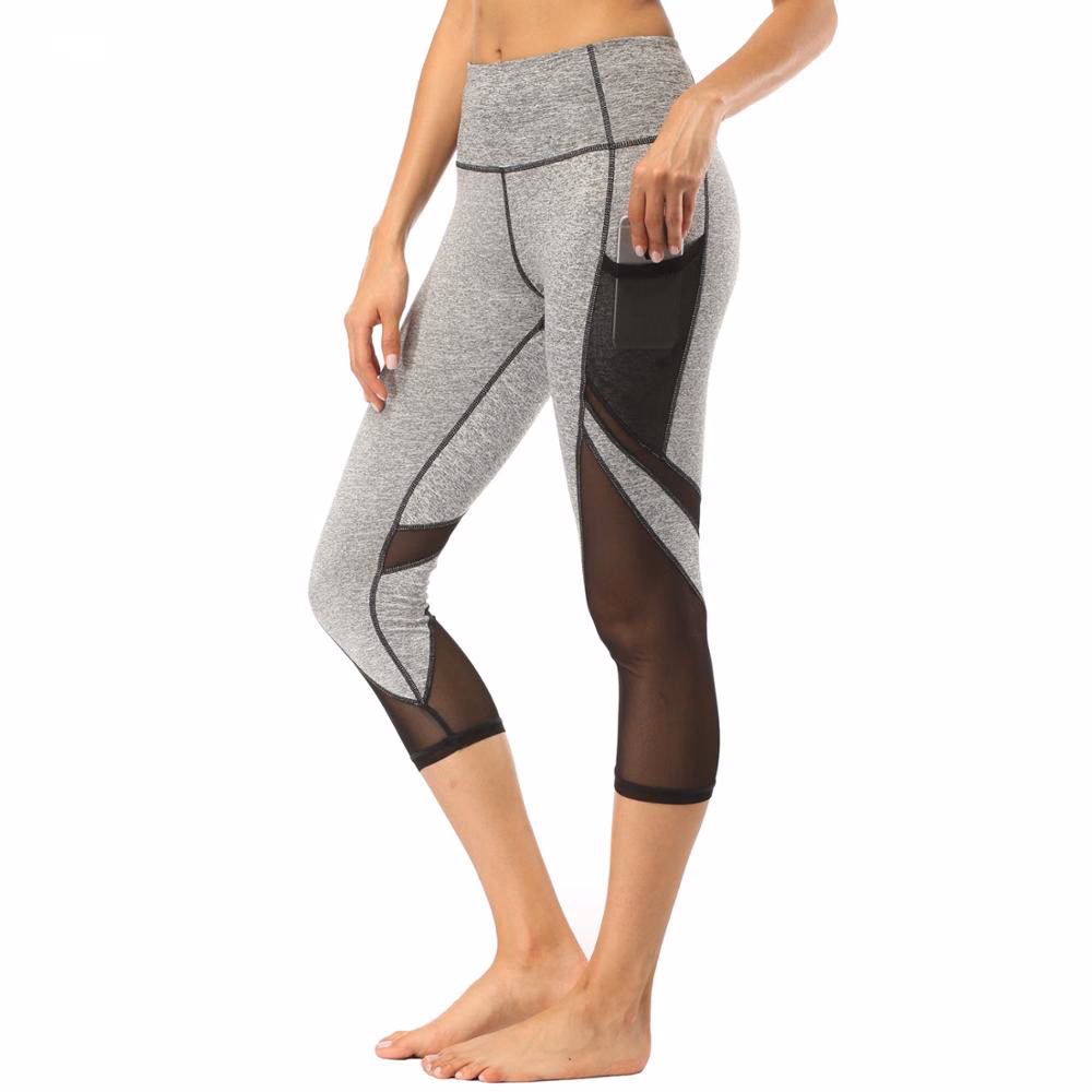 Grey Running Women’s Leggings, manufactured by Alayki International, custom activewear