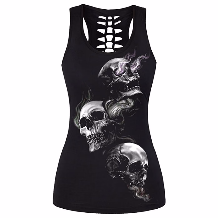 Grey Women’s Tank Tops, manufactured by Alayki International, custom activewear