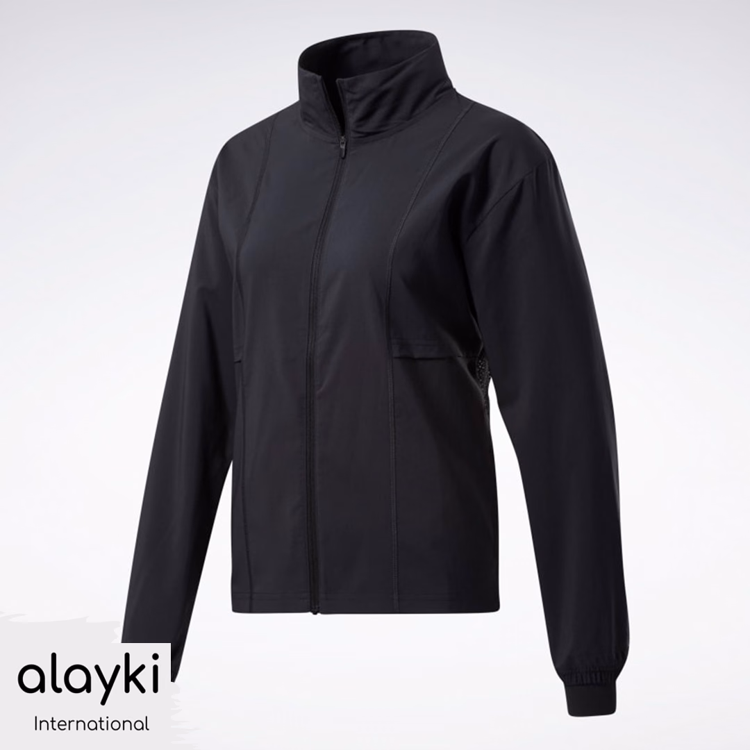 Gym Jackets With Logo, manufactured by Alayki International, custom activewear jacket