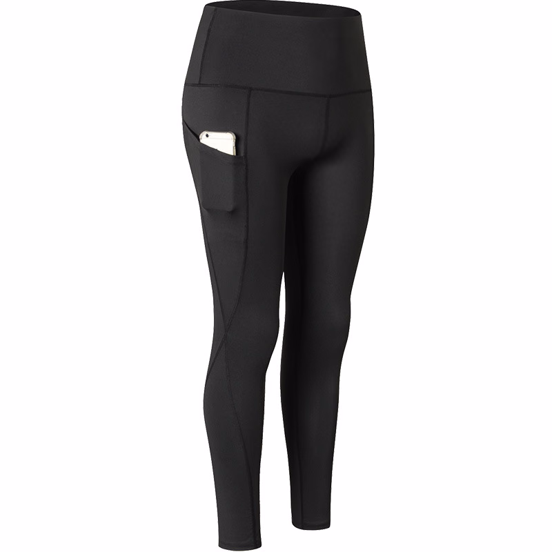 Maroon Pocket Women’s Leggings, manufactured by Alayki International, custom activewear