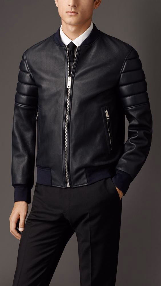 Men’s Leather Harrington Jackets, manufactured by Alayki International, custom leather jacket