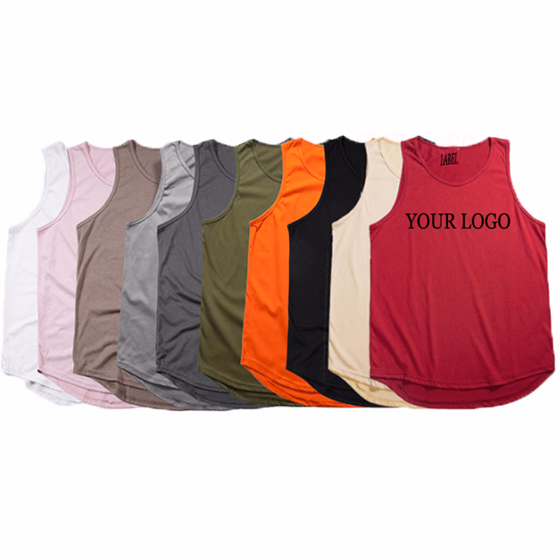 Men’s Sleeveless Shirts With Logo, manufactured by Alayki International, custom activewear
