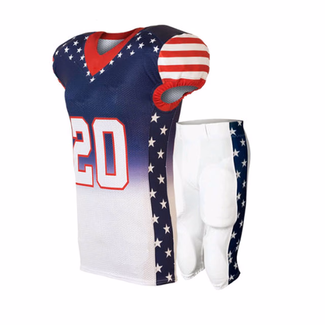 Mesh Football Jerseys manufactured by Alayki International, custom American football apparel