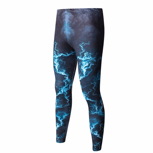 Olive Men’s Leggings, manufactured by Alayki International, custom activewear
