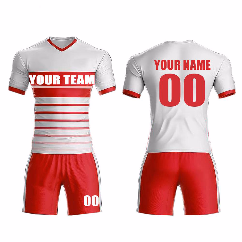 Pinstripe Soccer Kits manufactured by Alayki International, custom soccer apparel