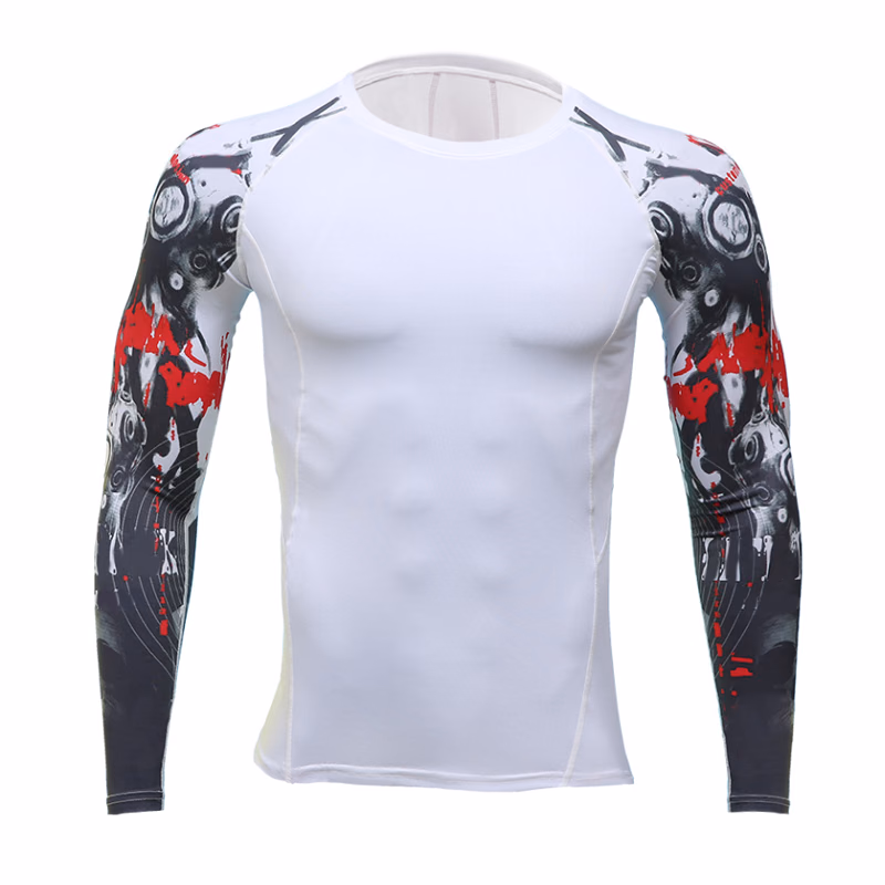 Purple Rashguards, manufactured by Alayki International, custom activewear