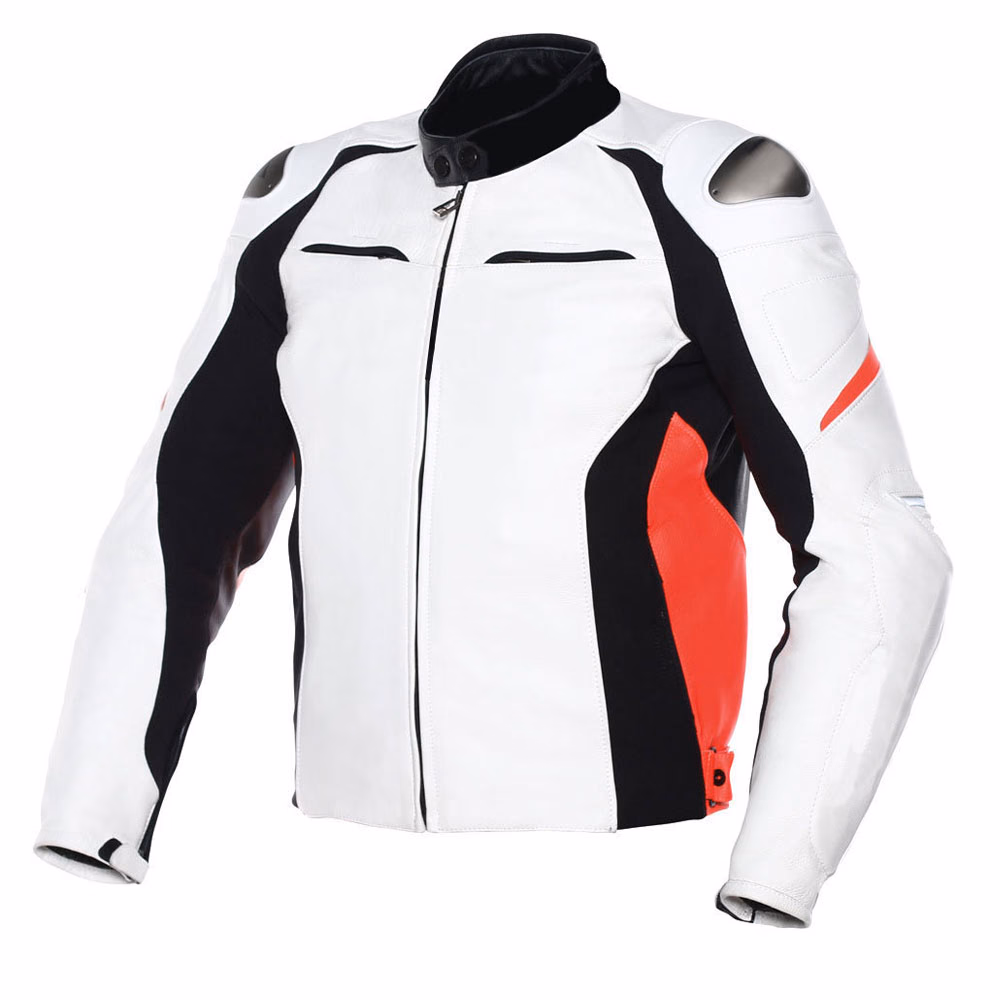 Red Armored Motorcycle Jackets, manufactured by Alayki International, custom motorcycle jacket