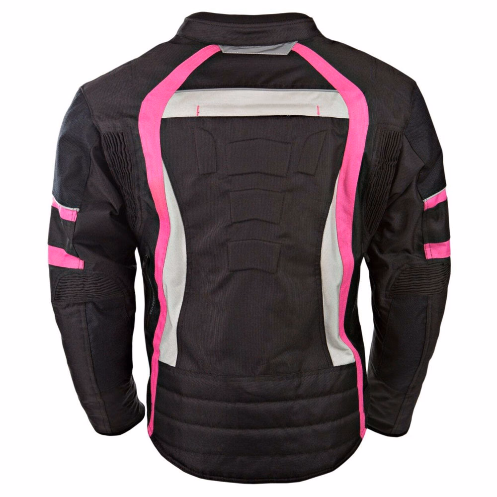 Red Quilted Motorcycle Jackets, manufactured by Alayki International, custom motorcycle jacket