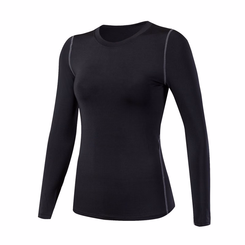 Screen Printed Women’s Long-Sleeve Tops, manufactured by Alayki International, custom activewear