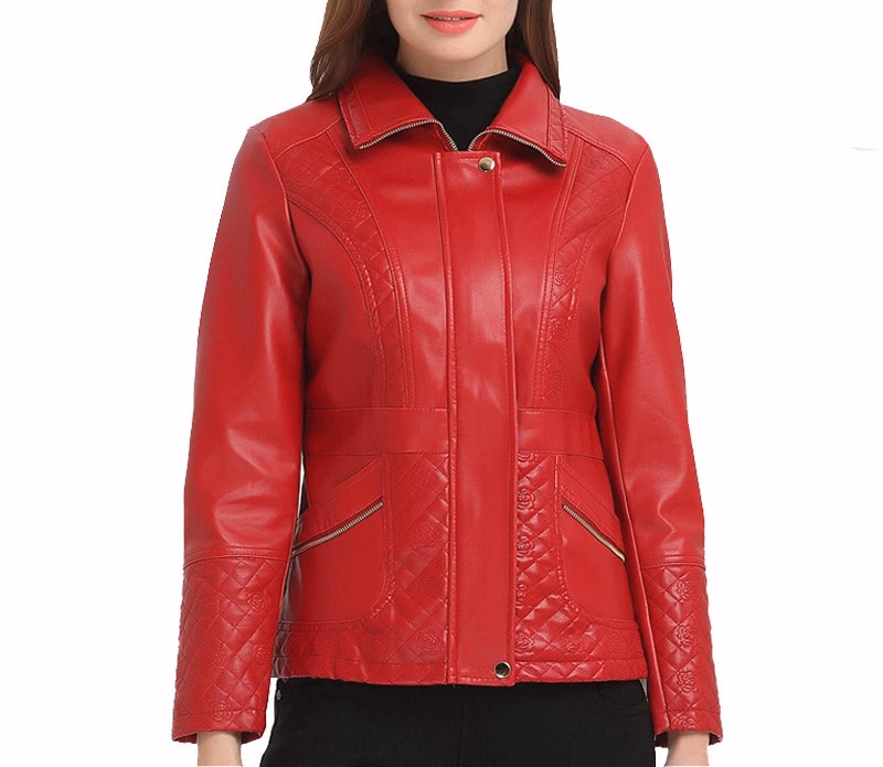 Studded Women’s Leather Jackets, manufactured by Alayki International, custom leather jacket