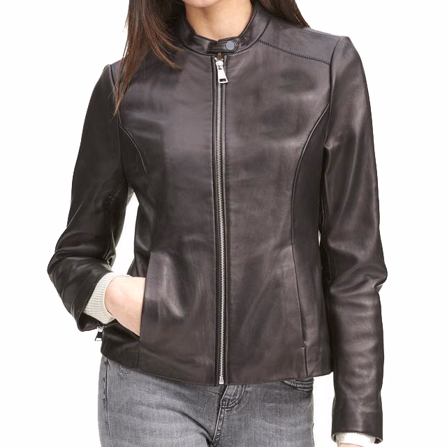 Tan Quilted Women’s Leather Jackets, manufactured by Alayki International, custom leather jacket