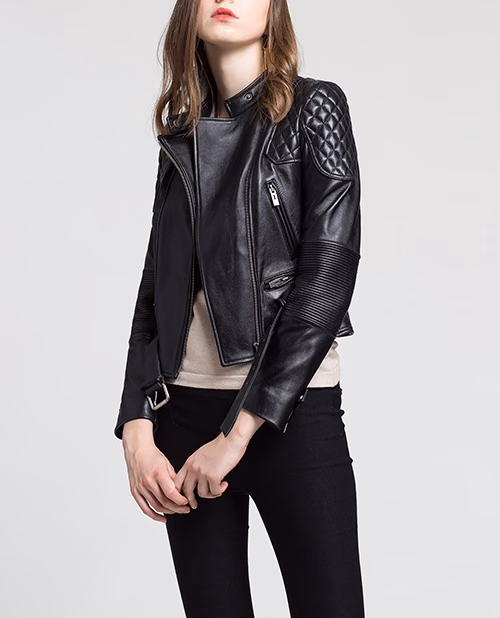 Tan Racer Women’s Leather Jackets, manufactured by Alayki International, custom leather jacket