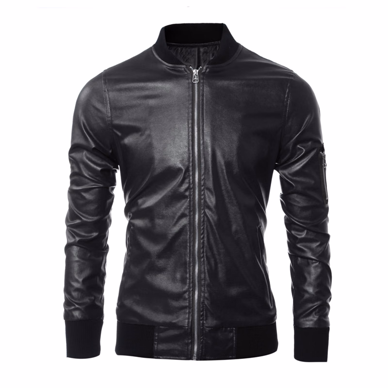Tan Zip-Up Men’s Leather Jackets, manufactured by Alayki International, custom leather jacket