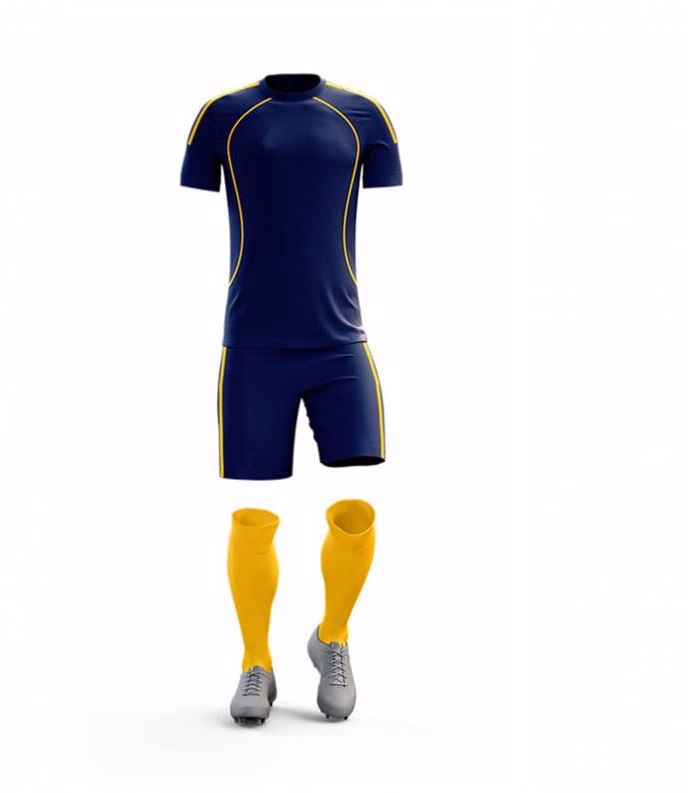 Two-Tone Soccer Kits manufactured by Alayki International, custom soccer apparel