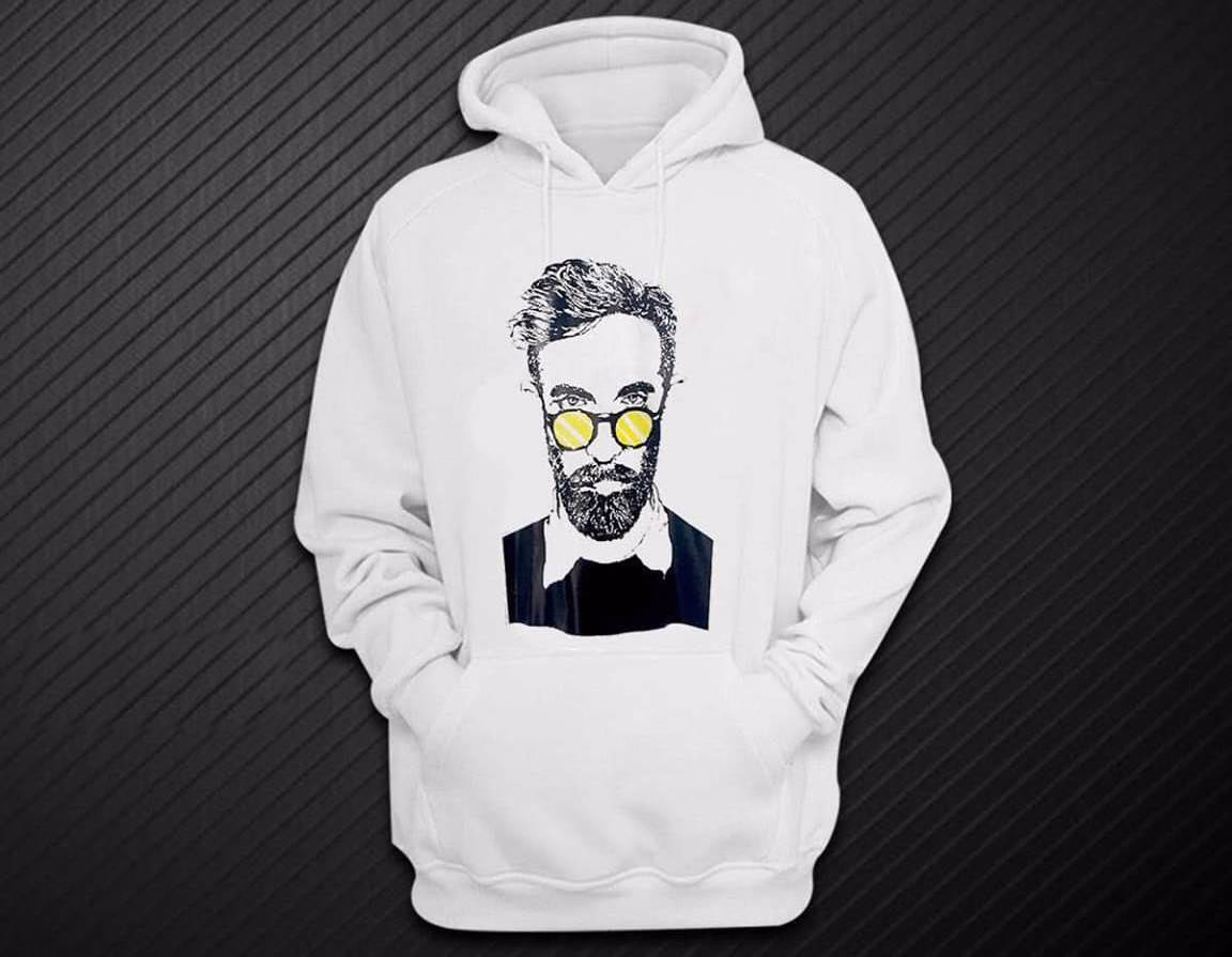White Drop-Shoulder Hoodies, manufactured by Alayki International, custom activewear