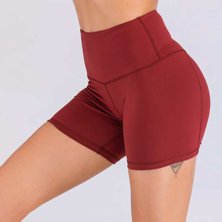 White Seamless Women’s Shorts, manufactured by Alayki International, custom activewear