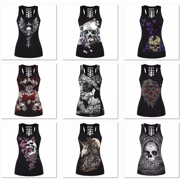 White Women’s Tank Tops, manufactured by Alayki International, custom activewear