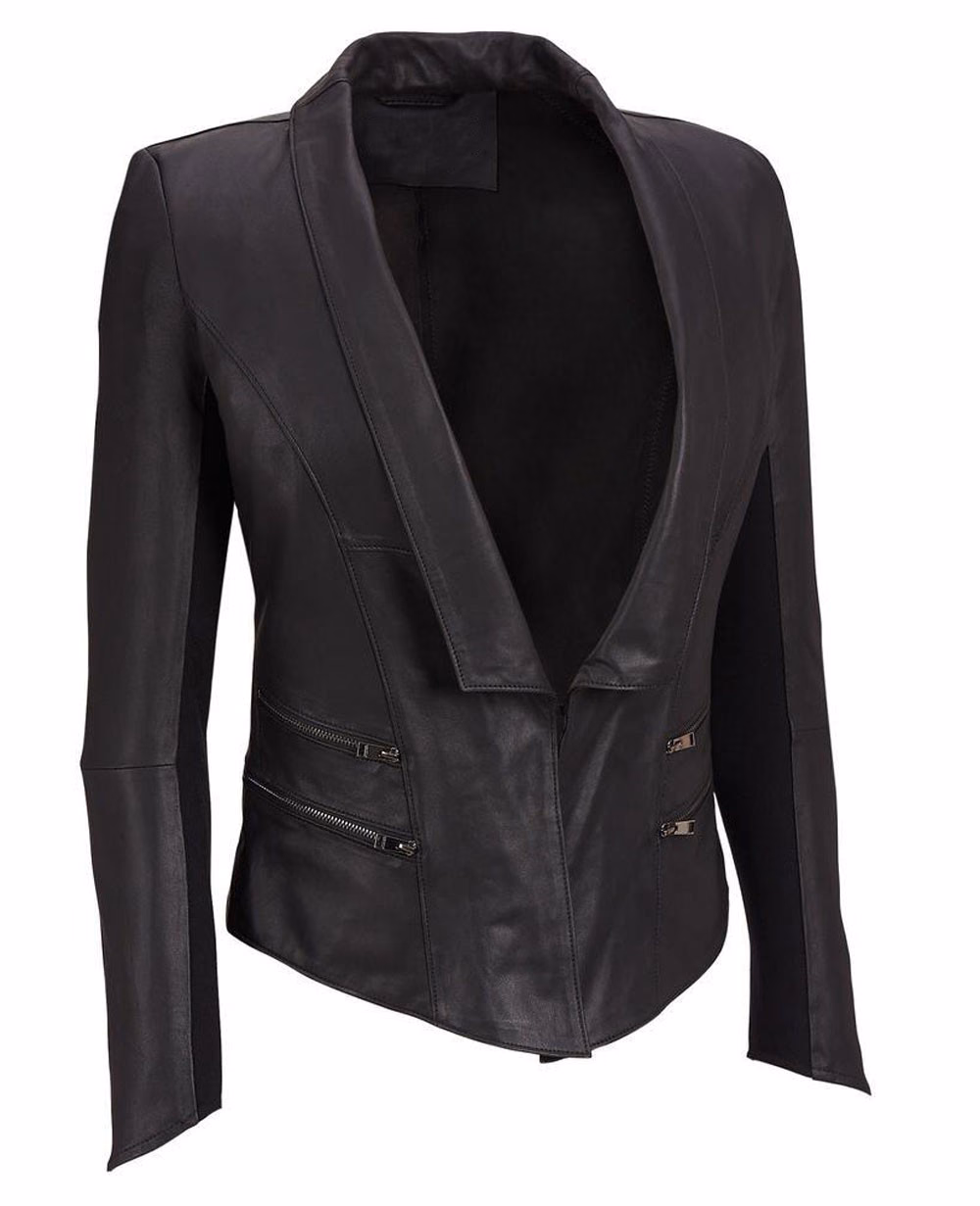 Women’s Faux Leather Jackets, manufactured by Alayki International, custom leather jacket