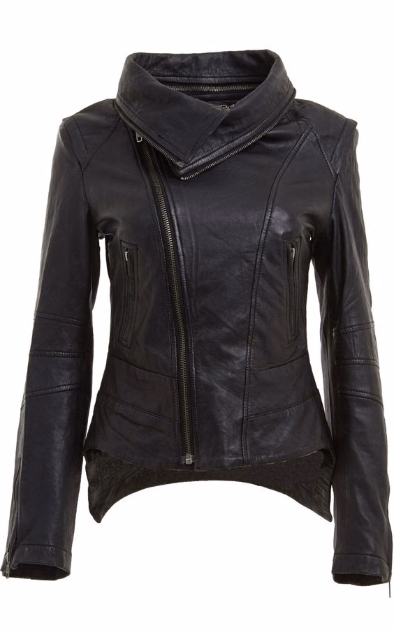 Zip-Up Women’s Leather Jackets, manufactured by Alayki International, custom leather jacket