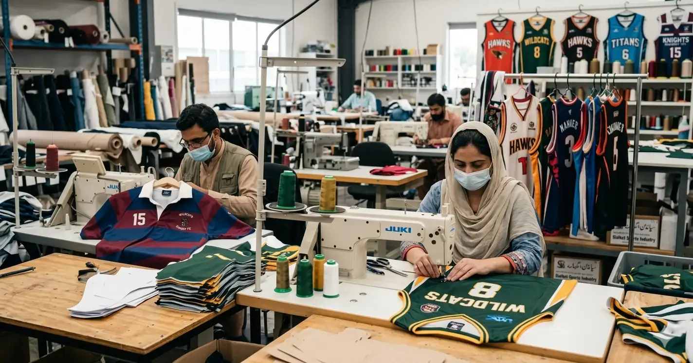Production floor at Alayki International's Sialkot facility