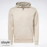 Creamy White active wear gym hoodie For Men Women AMHD001 by Alayki International