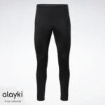 Alayki Black Track Pants for Men | with Zip Pockets Matte Performance Finish AMPJ013