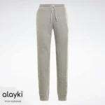 Alayki Heather Grey Gym Jogger Pants for Women | Tapered Ribbed-Cuff Soft Knit Finish AWPJ002